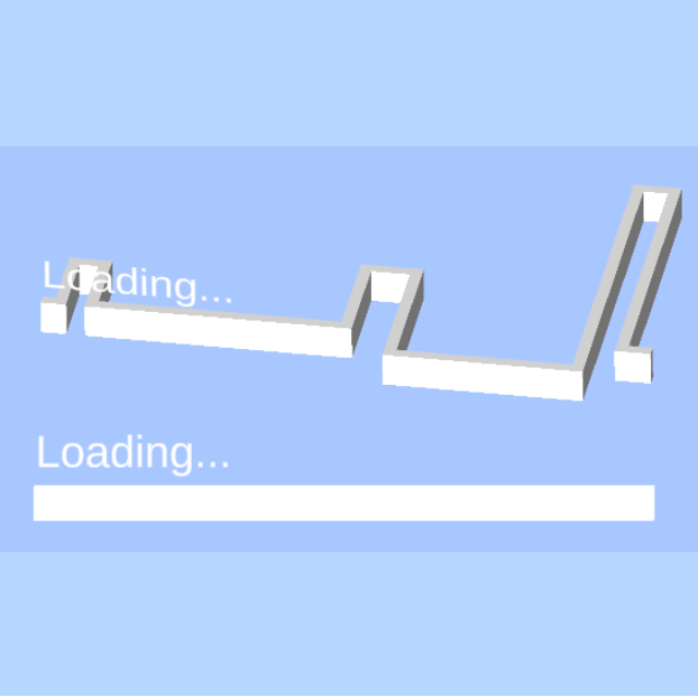 Animated loading and progress-bar interface study